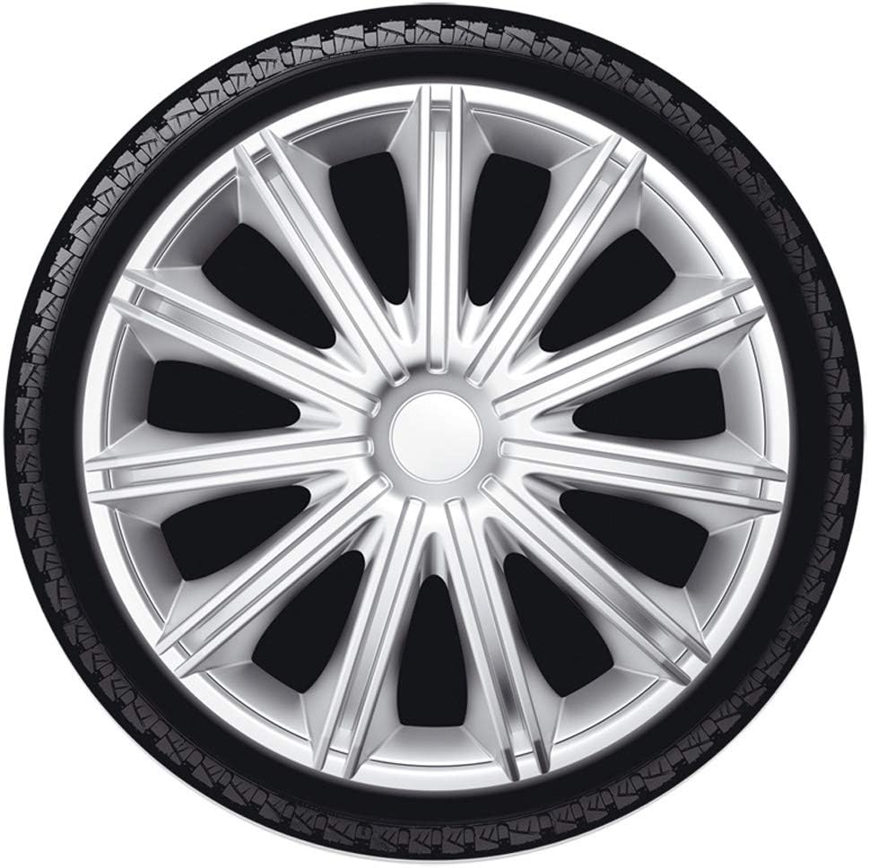 AUTO-STYLE Satz Radzierblenden Nero 13-Zoll Silber, Silber 13-inch