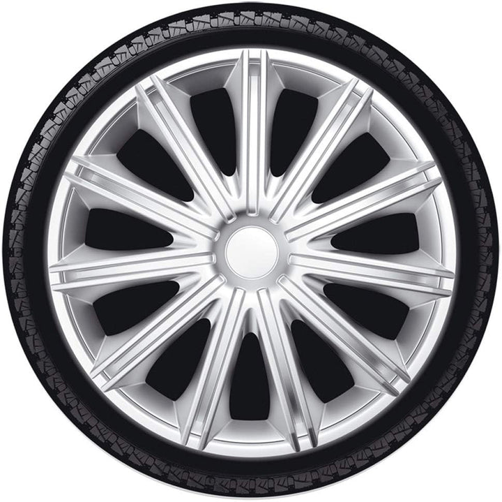 AUTO-STYLE Satz Radzierblenden Nero 13-Zoll Silber, Silber 13-inch