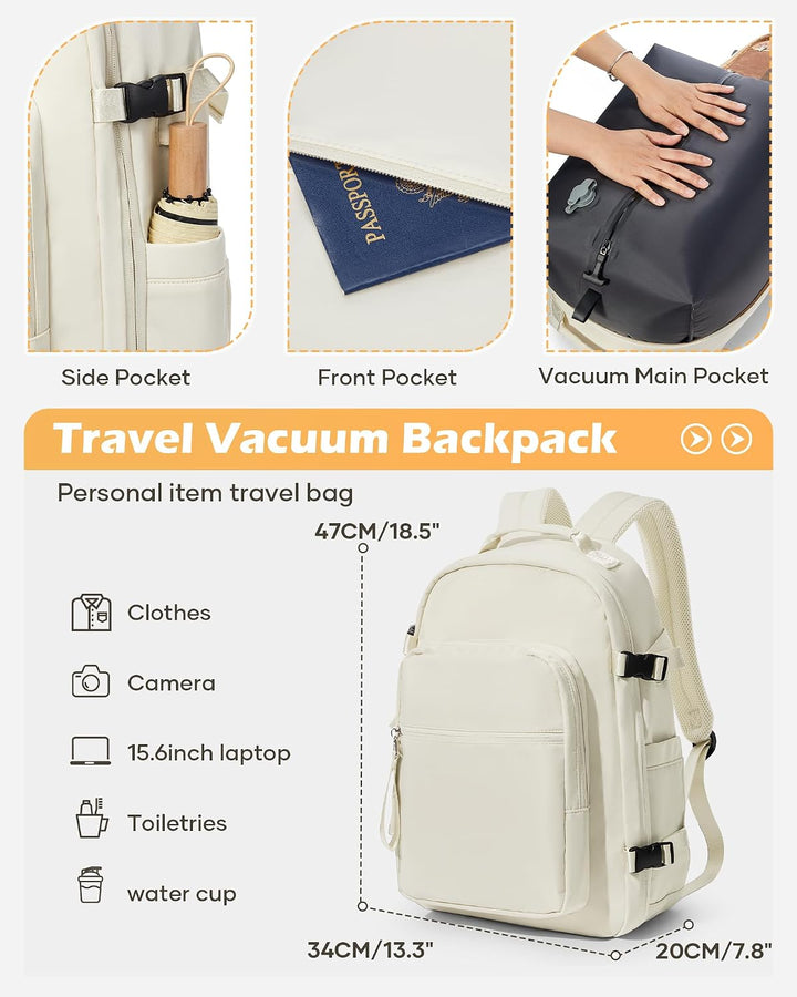 Vakuum Rucksack,Airbag Rucksack Handgepäck Flugzeug,Easyjet Handgepäck 45x36x20,Vakuum Reiserucksack