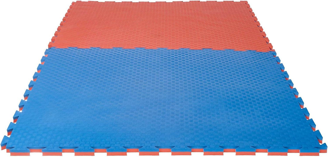 Ju-Sports Puzzlematte Checker 2 cm rot/blau Wendematte