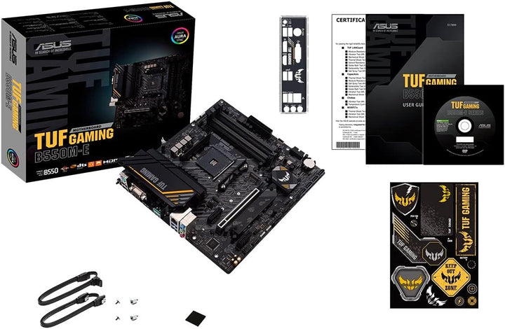 ASUS TUF Gaming B550M-E Gaming Mainboard Sockel AM4 (micro-ATX, Ryzen, PCIe 4.0, 2x M.2, 1Gbit/s Eth