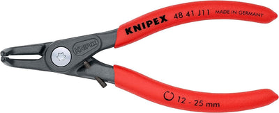 Knipex Präzisions-Sicherungsringzange für Innenringe in Bohrungen grau atramentiert, mit rutschhemme