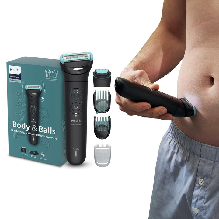 PHILIPS MULTIGROOM RASOIO CORPO BG7470/15 Wet Dry Serie 7000O