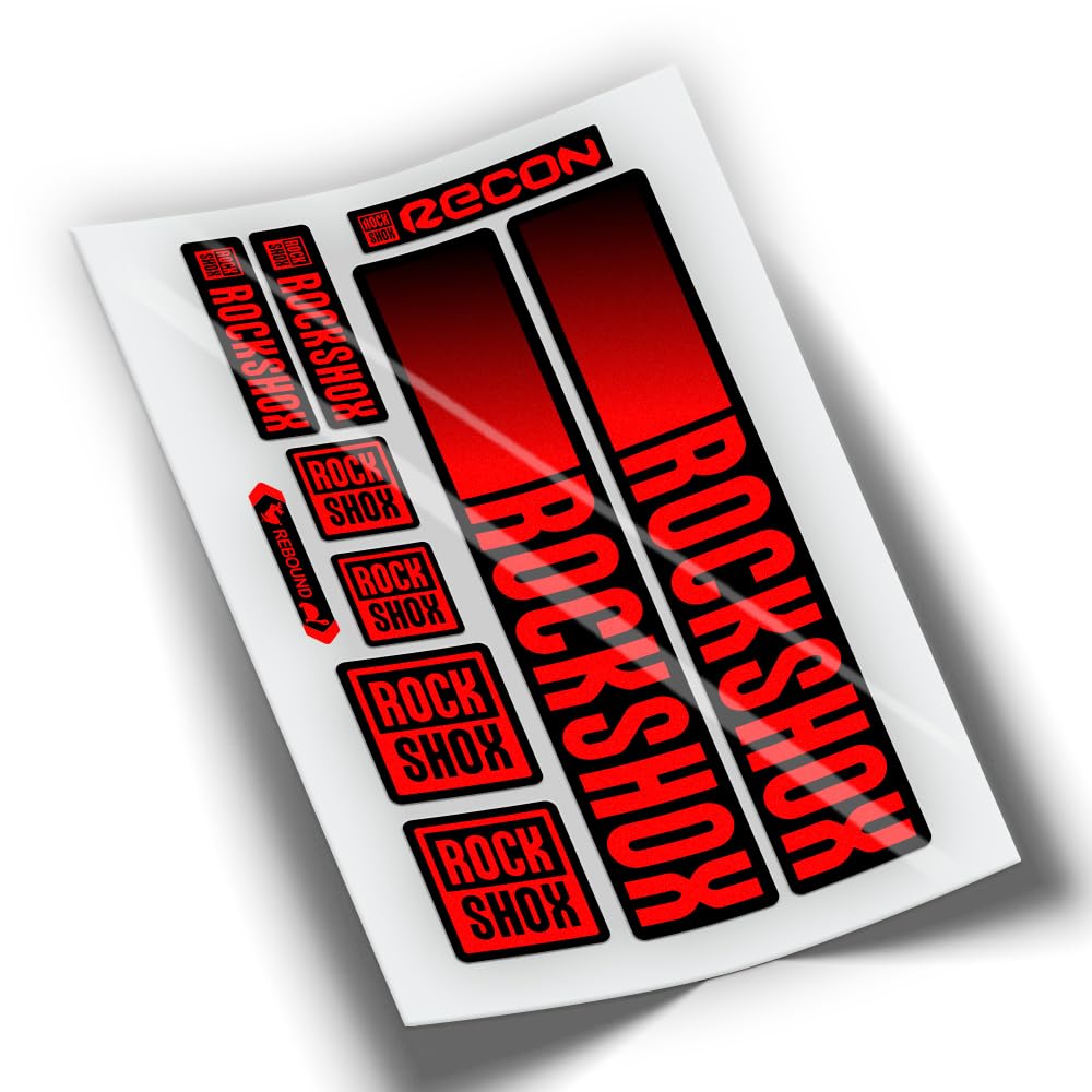 REF:VP442 Aufkleber kompatibel mit Rock-Shox RECON 2021-2025 MTB-Gabel, Sticker, Aufkleber, Vinyls f