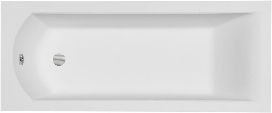 BADLAND Badewanne Original Weiss Acryl Wanne Rechteck SHEA 180x80 KOMPLETTSET SET + Füssen und Exklu