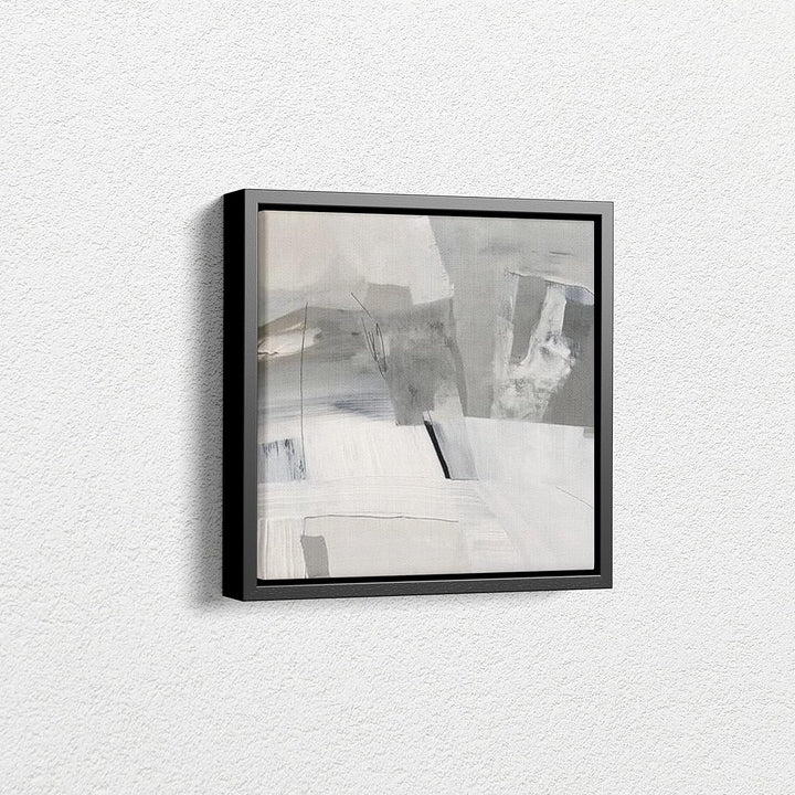 ARTNOVA Schattenfugenrahmen aus Holz für Leinwand 30x30 cm (Schwarz) I Bilderrahmen Schattenleiste L
