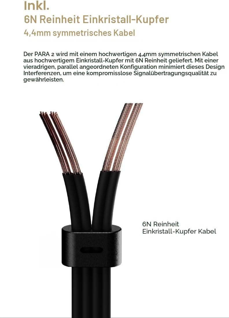 Moondrop para 2 Planar-Kopfhörer, 100 mm, patentierter Planar-Treiber, Over-Ear-Kopfhörer