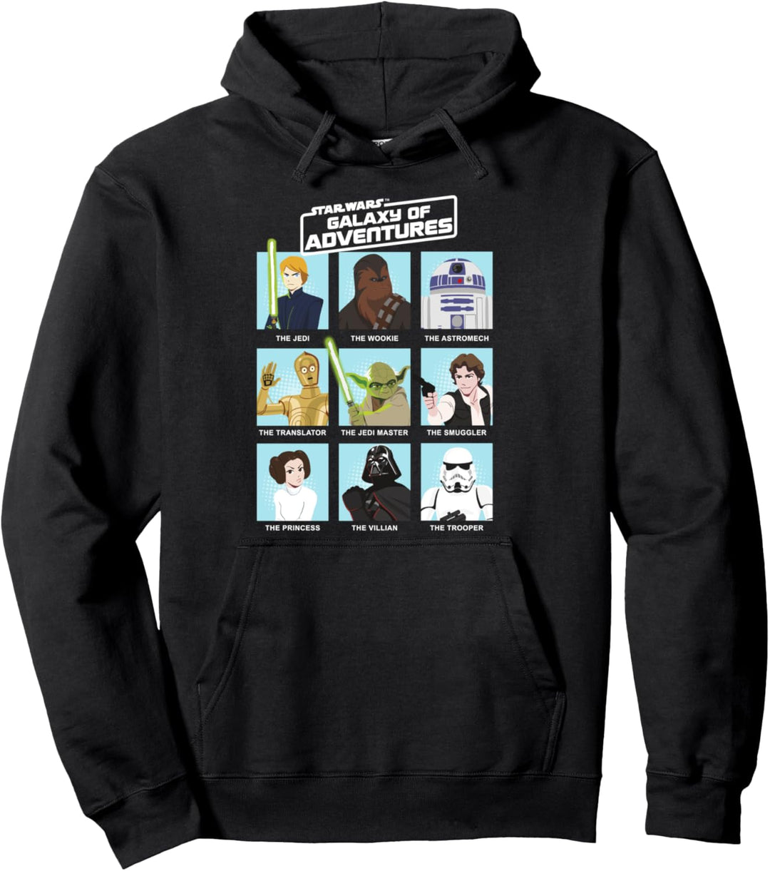 Star Wars Galaxy Of Adventures Group Shot Panels Pullover Hoodie