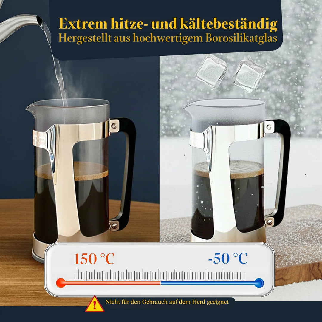 ESPRO – P5 French Press – Kaffee- und Teezubereiter mit doppeltem Mikrofilter, körnungsfreies und bi