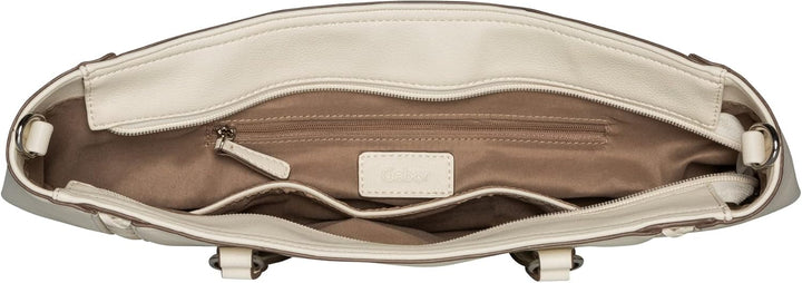 Gabor Damen Jolene Shopper 40 x 15 x 28 (LxBxH) Off White, 40 x 15 x 28 (LxBxH) Off White