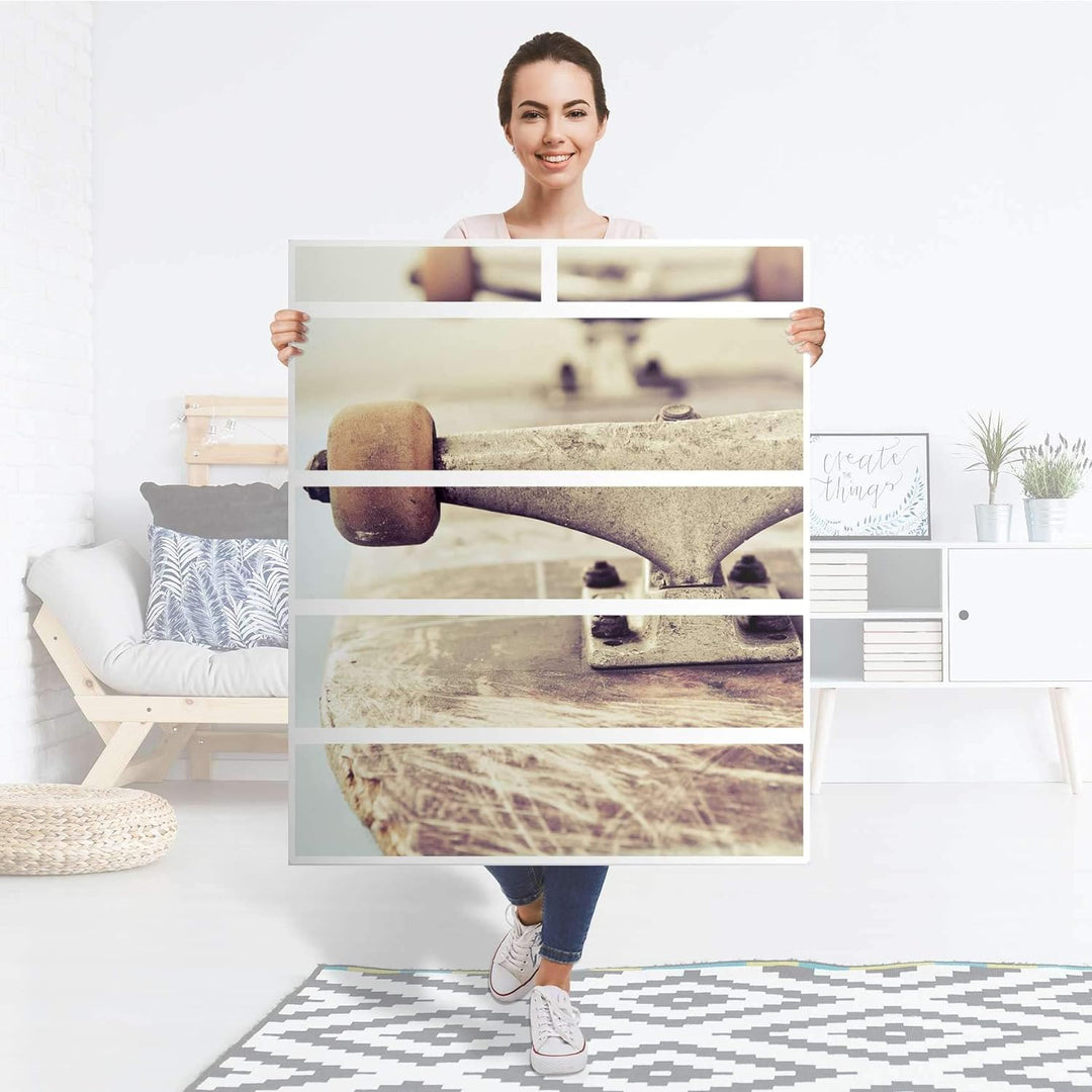 Möbelfolie selbstklebend für Kinder - passend für IKEA Hemnes Kommode 6 Schubladen I Tolle Möbeldeko