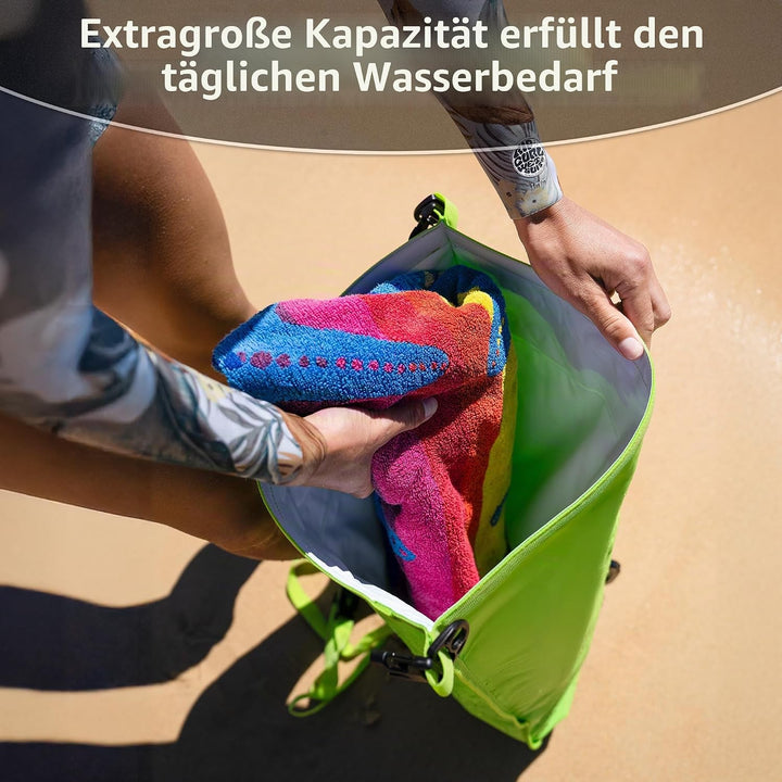 Naturehike 18L Schwimmboje Zwei Airbags Swim Boje Trockensack wasserdichte Strandtasche mit Verstell
