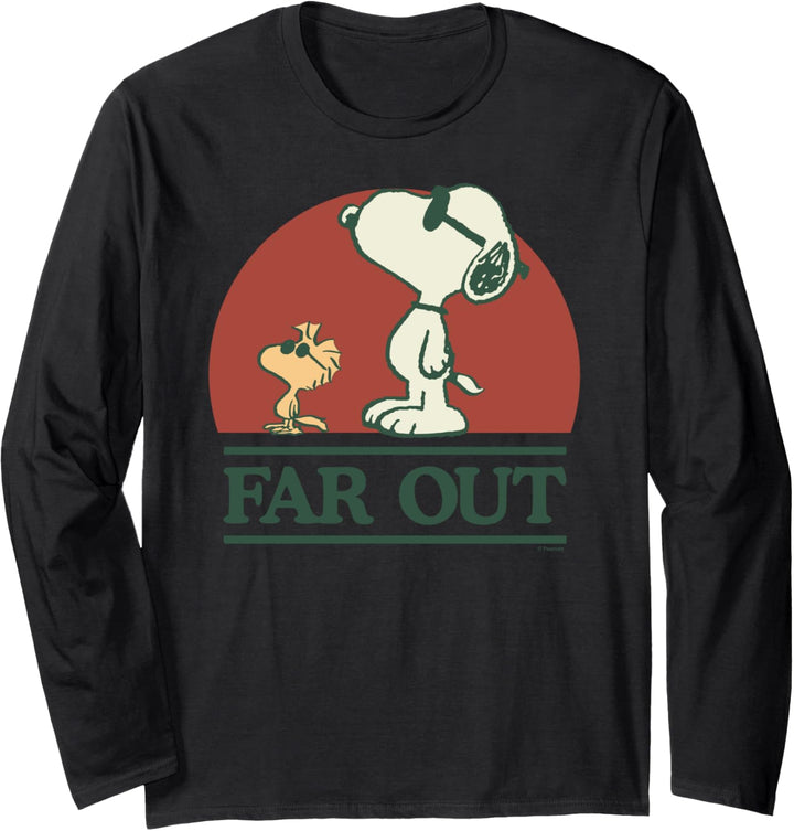 Peanuts Snoopy und Woodstock weit Langarmshirt