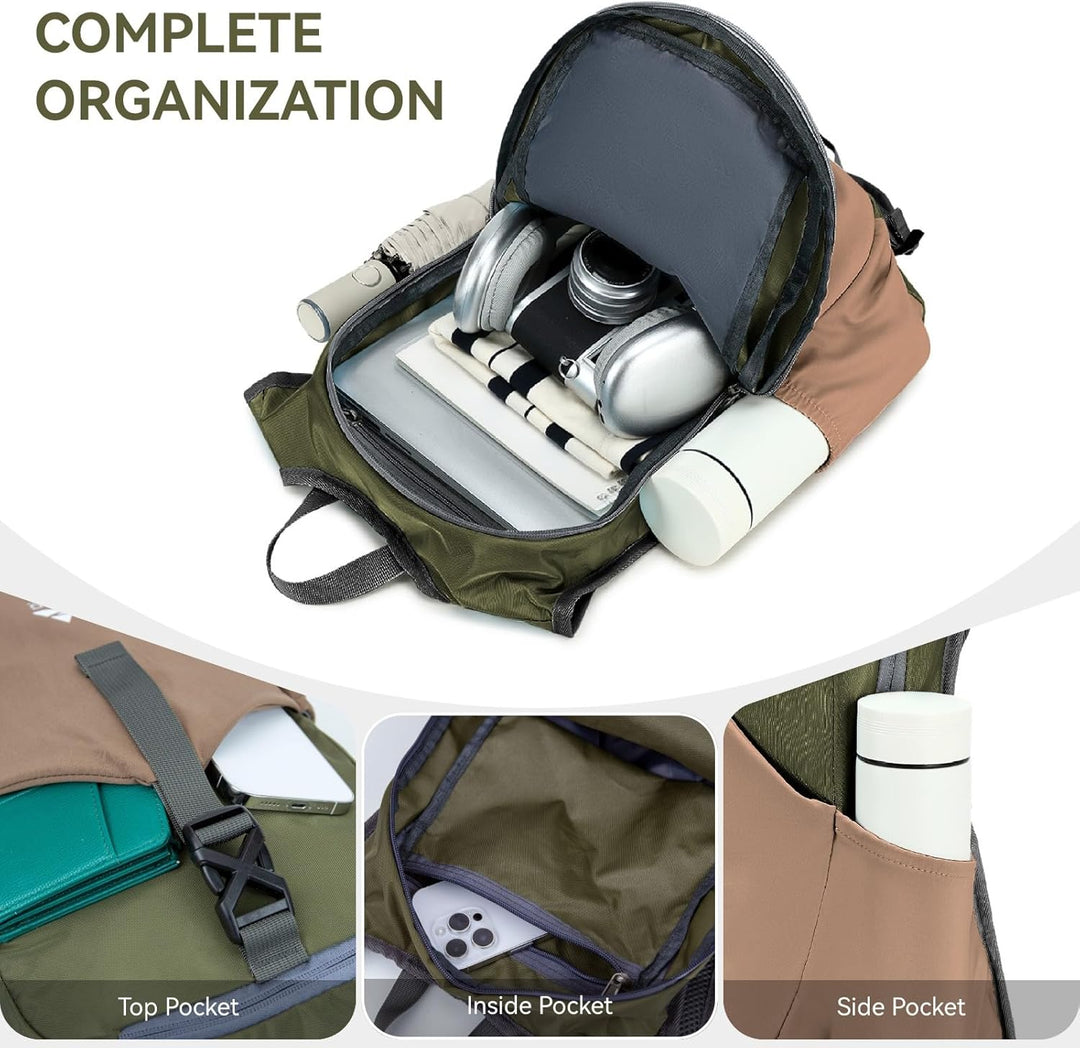 15L Wanderrucksack Kleiner Damen Herren Leichter Faltbarer Daypack Tagesrucksack Trekkingrucksack fü
