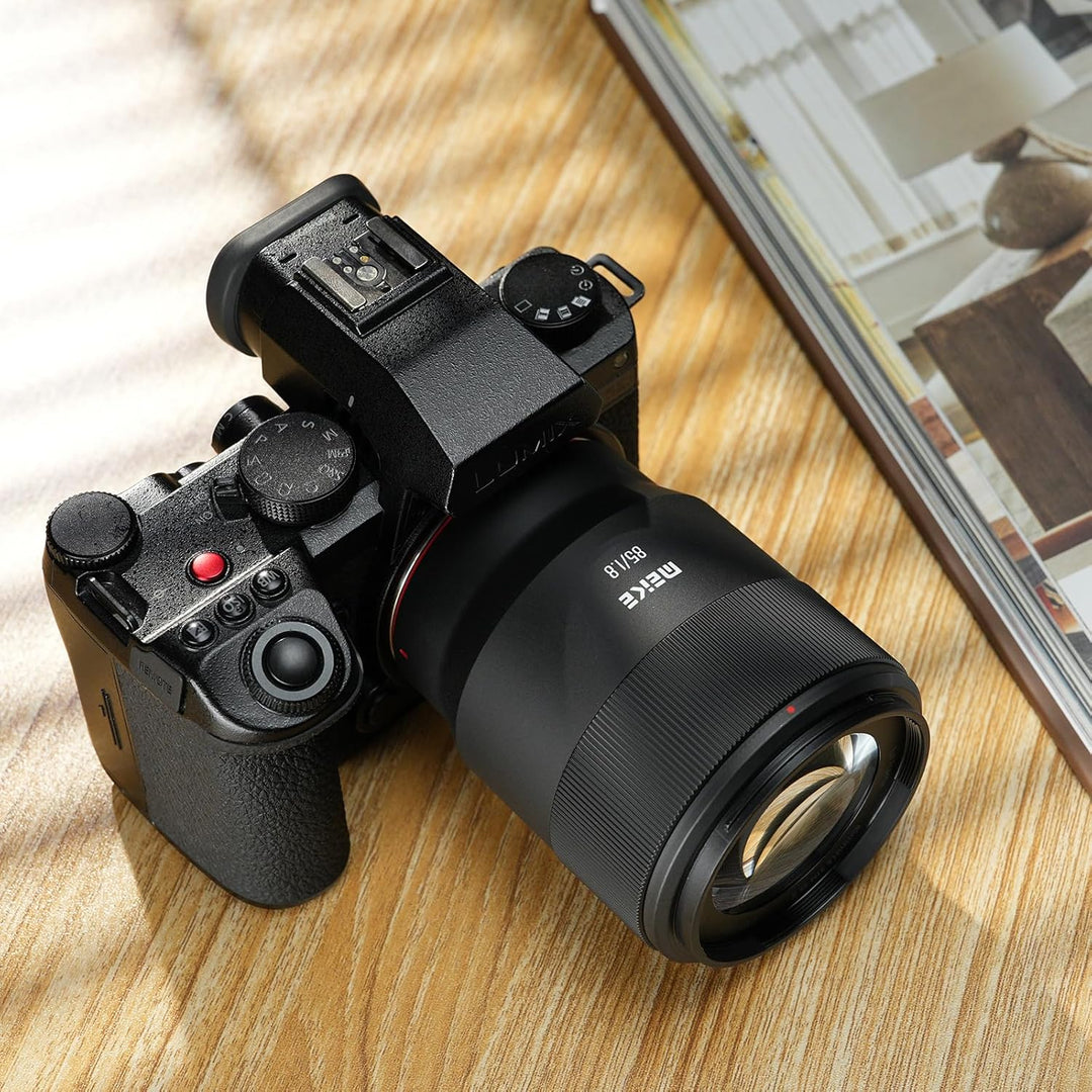 Meike Teleobjektiv F1.8 II STM AF, Medium, 85 mm, Autofokus, Vollrahmen, vertikale 8K-Objektiv, komp