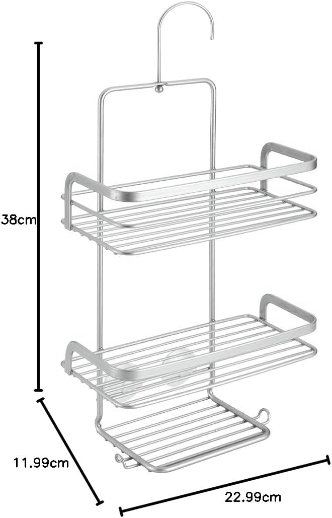 METALTEX Polytherm Coated Viva Bathroom Shower Caddy Duschablage, Duschablage