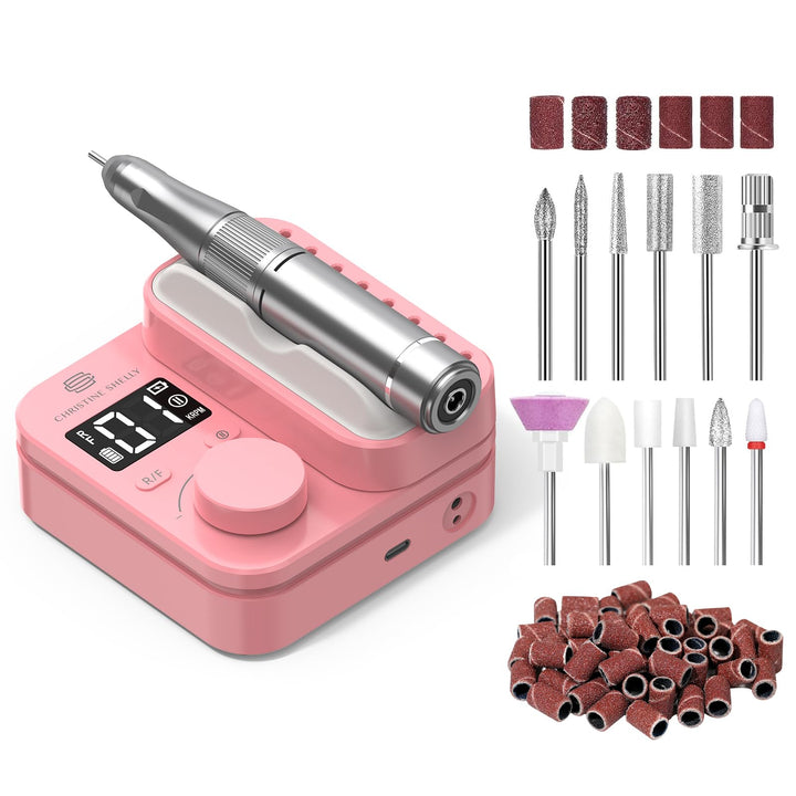 Elektrische Nagelfeile 35000RPM Super Leise Wiederaufladbare Nagelbohrer | CHRISTINE SHELLY Tragbare