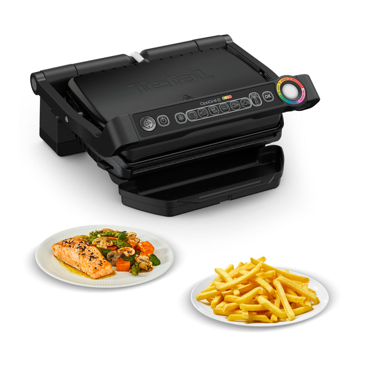 Tefal OptiGrill+ Snacking und Baking GC7148 Kontaktgrill | 2.000 W| automatische Anzeige des Garzust
