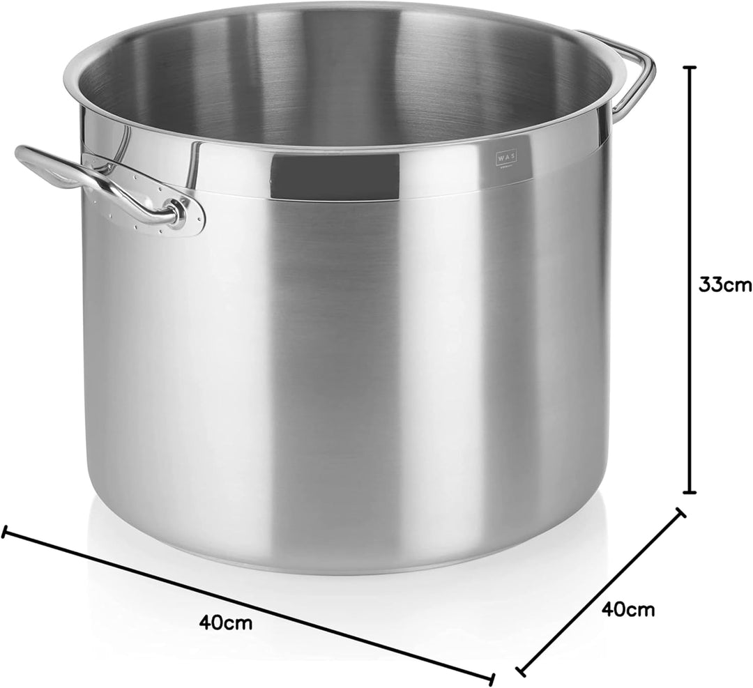 Fleischtopf Cookware 21, Ø 40 cm, Chromnickelstahl 18/10 40 cm Grau, 40 cm Grau
