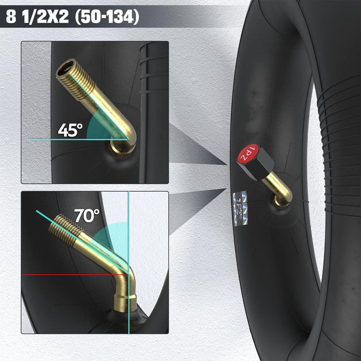 1PZ 6RX-7UY 8 1/2 x 2 (50-134) Schlauch 8.5 Zoll Innenrohr mit Winkelventil 45° Ersatz für Inokims L