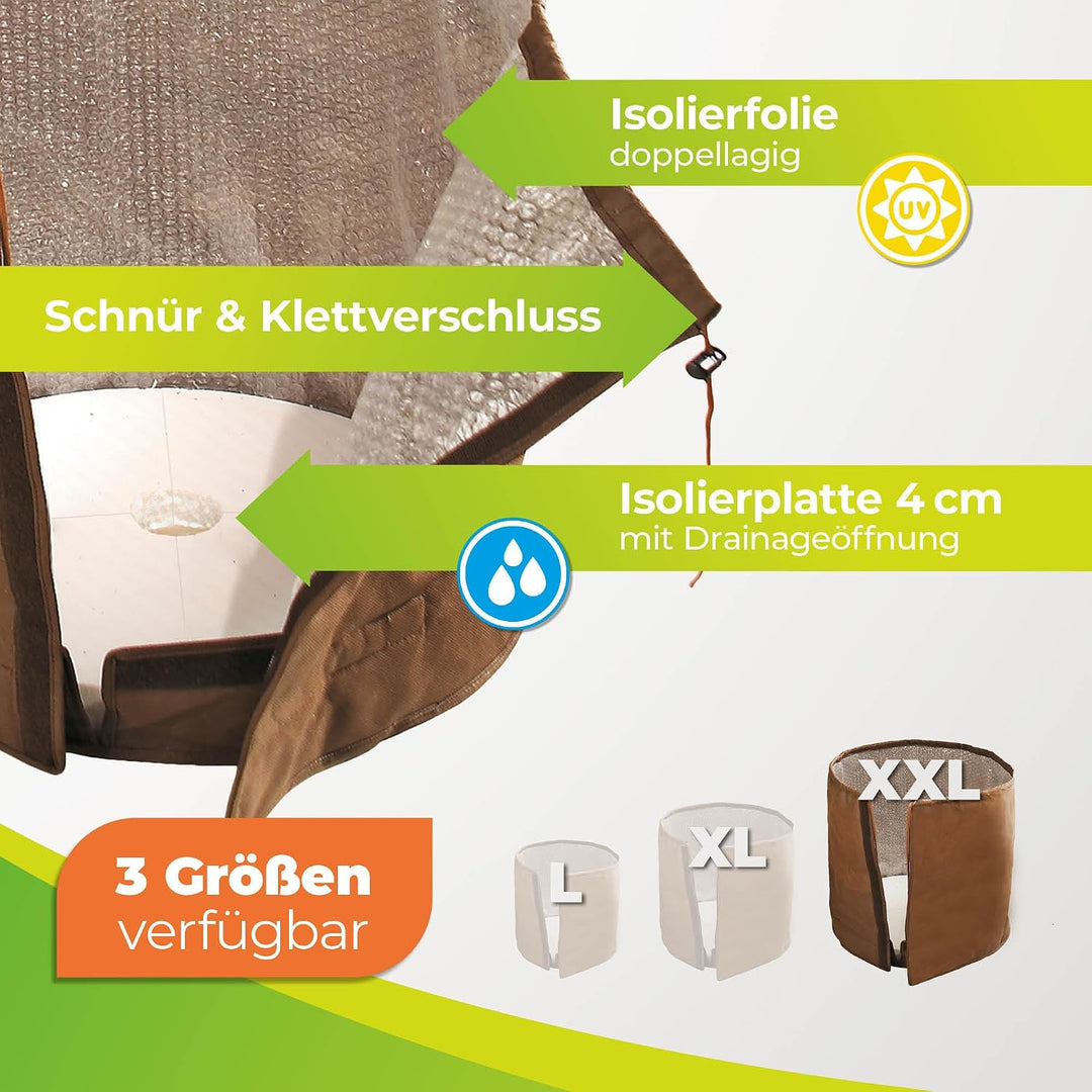 BioGreen Topfschutz XXL Ø 85 x H 90 cm | Pflanztopfschutz &amp; Winterschutz für grosse Pflanzgefässe |