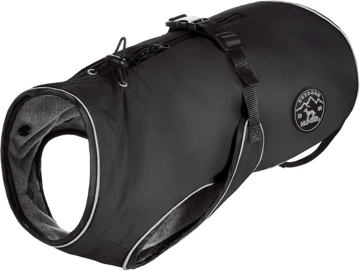 HUNTER UPPSALA Hundemantel, wasserabweisend, reflektierend, 80, schwarz schwarz 80, schwarz 80