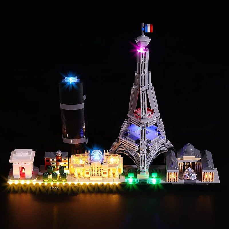 BrickBling Led Beleuchtungsset für Lego Architecture Pari（Kein Lego-Modell enthalten, Dekorations Be