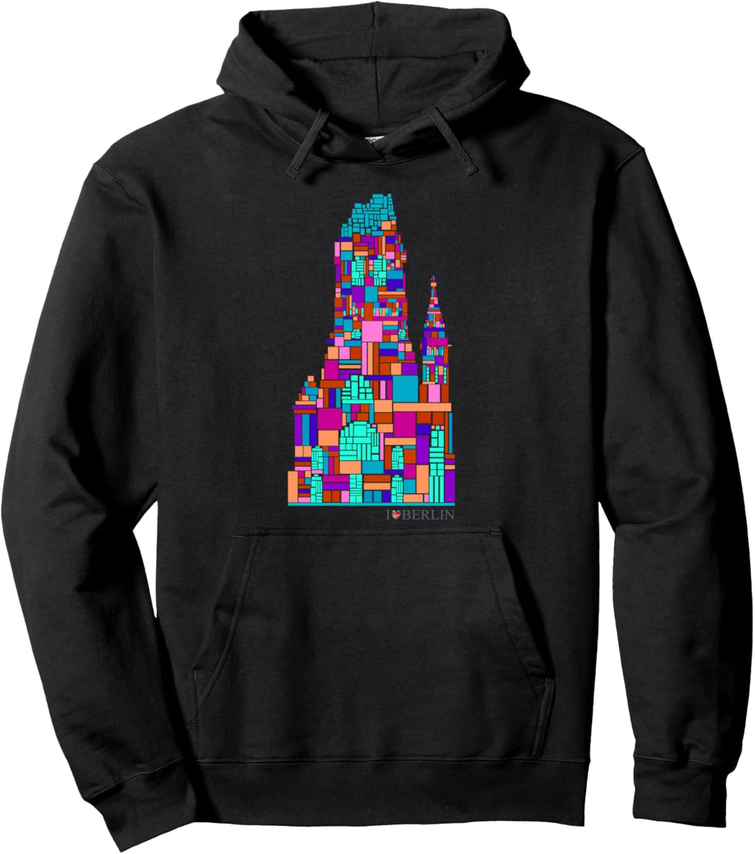 Berlin Design - Gedächtniskirche - I Love Berlin Pullover Hoodie