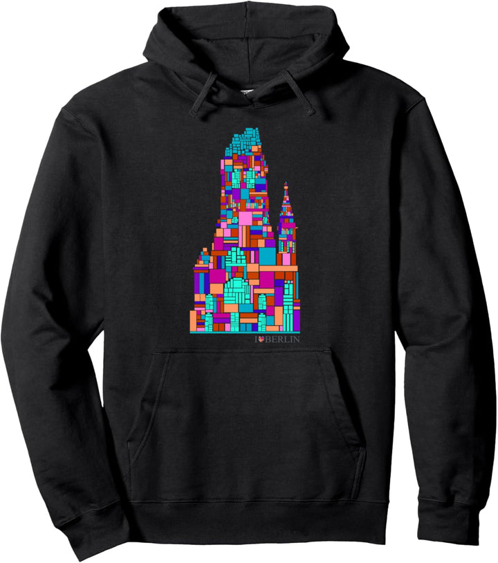 Berlin Design - Gedächtniskirche - I Love Berlin Pullover Hoodie