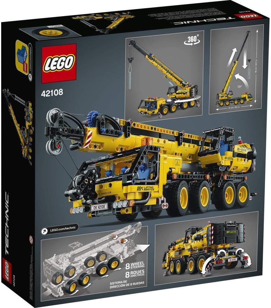 LEGO 42108 Technic Control+ Kran-LKW, Spielzeug Set aus Kran und LKW, Geschenk für Mädchen und Junge