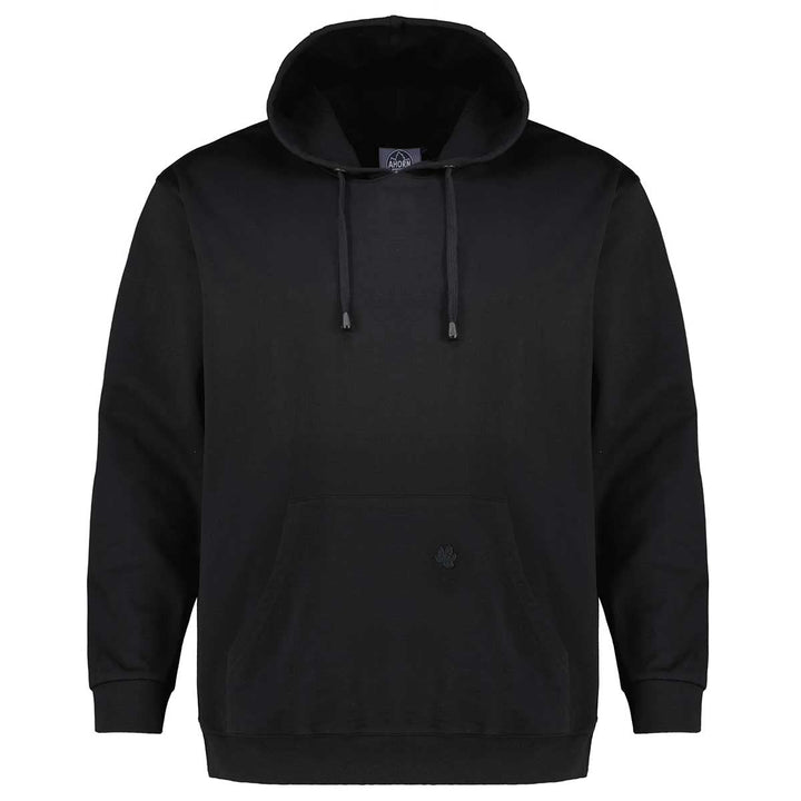Ahorn Kapuzenpullover schwarz 5XL-68/70
