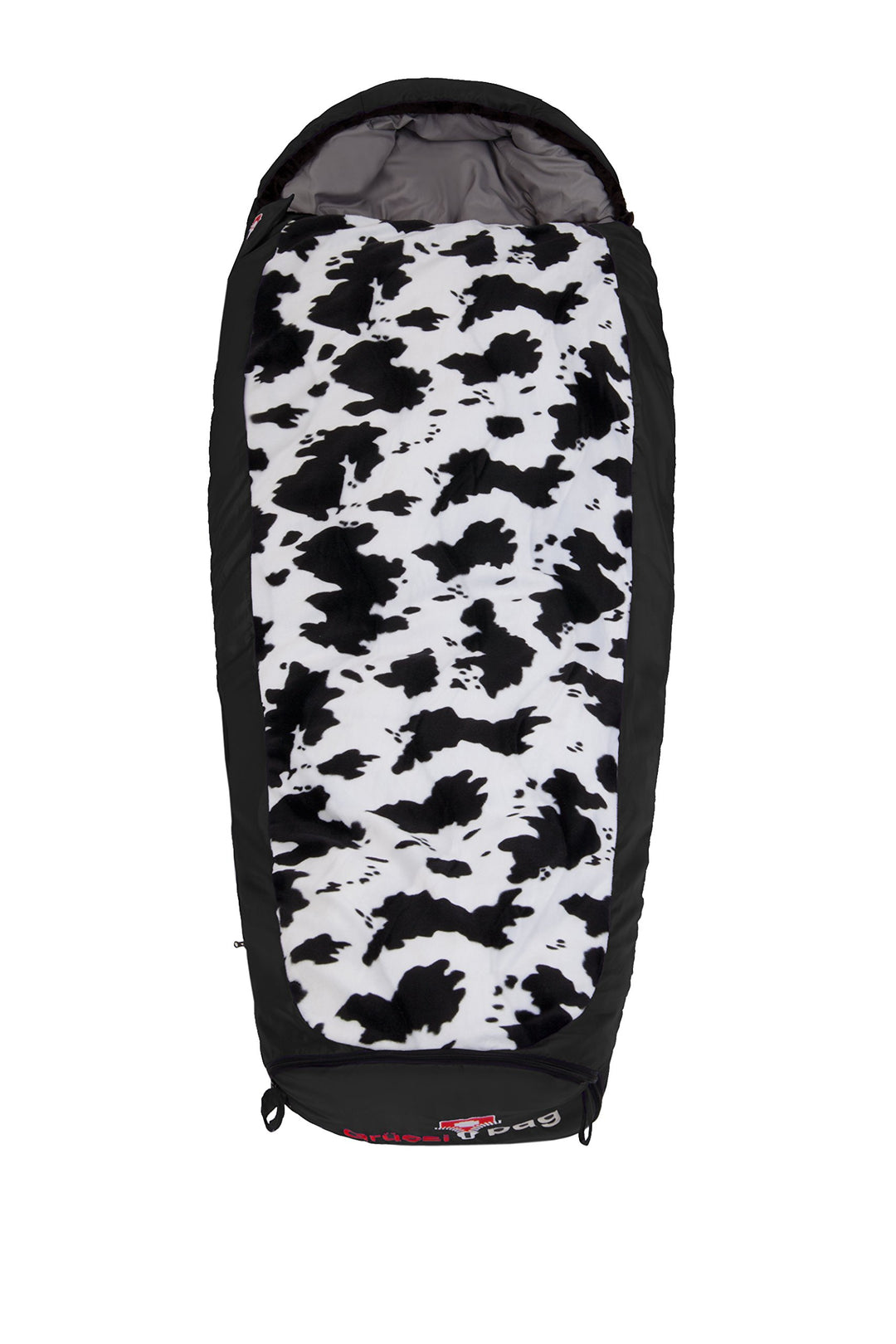 Grüezi+Bag Kinder Schlafsack Mitwachsend Grow Cow RV Rechts, Schwarz, 34 x 20 x 20 cm