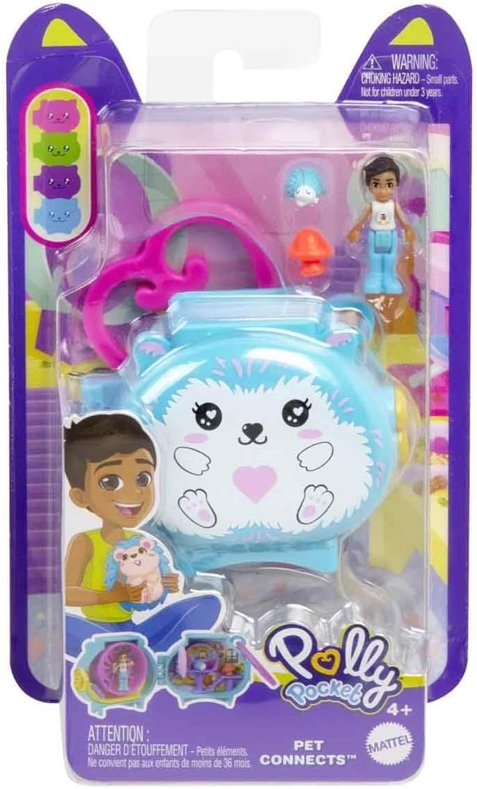 Polly Pocket Kuscheltiere Kompaktes Spielset GYV99 - Hedgehog Hxx23