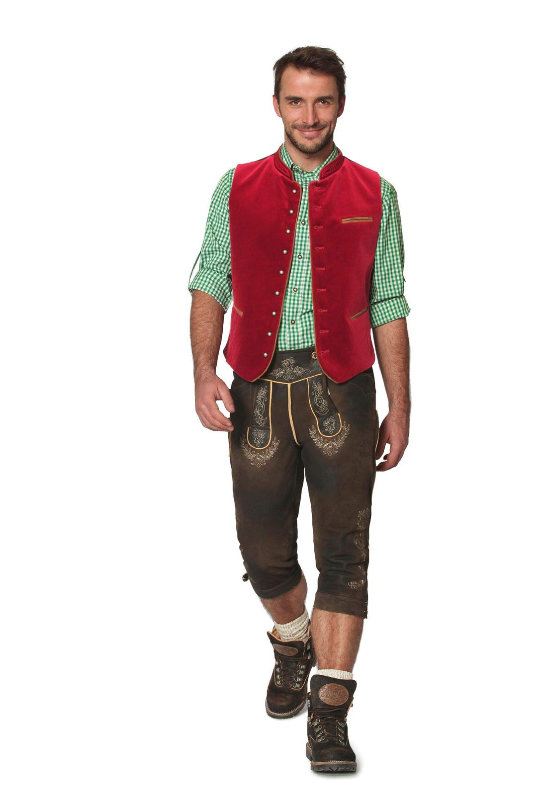 Stockerpoint Herren Weste Ricardo Trachtenweste 50 Rot (Dunkelrot), 50 Rot (Dunkelrot)