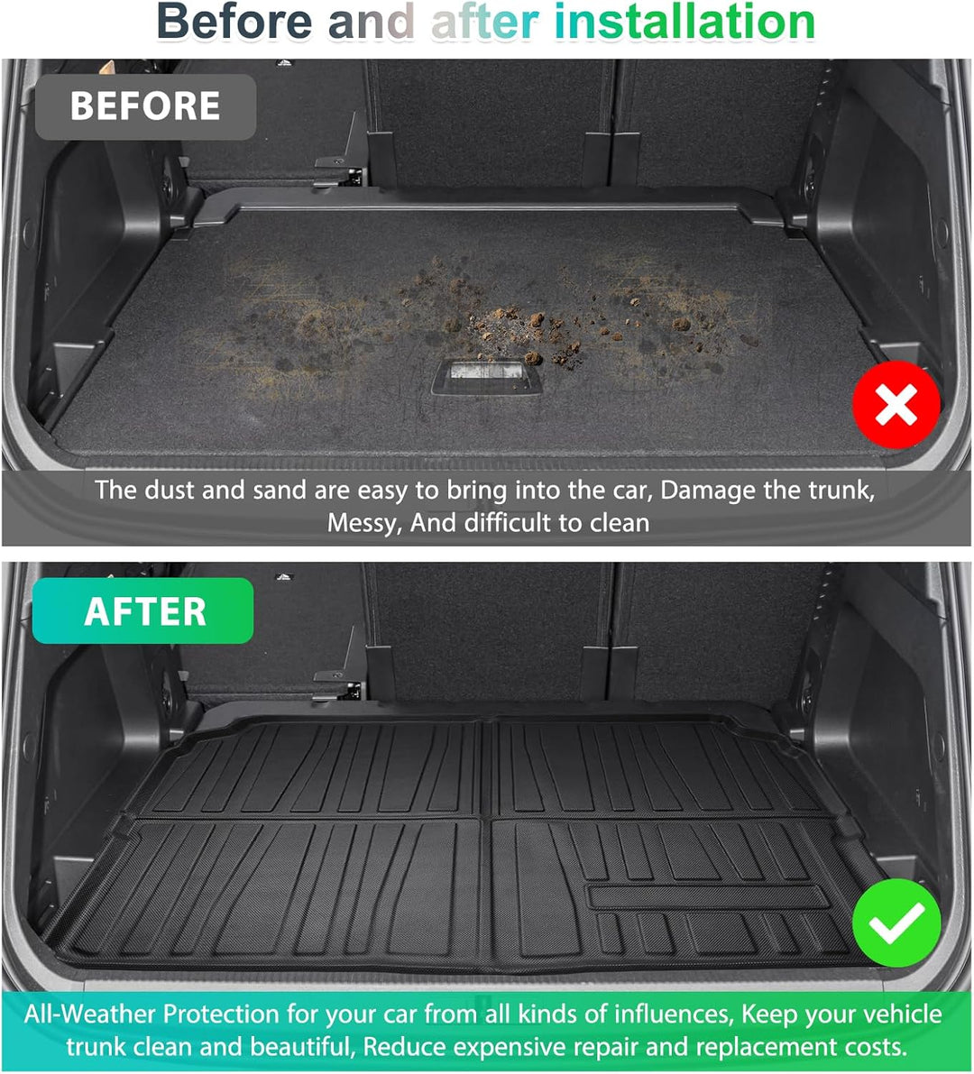 GAFAT 2018-2023 2024 Citroe-n C5 Aircross Kofferraummatte, C5 Aircross Kofferraumwanne Matten Origin