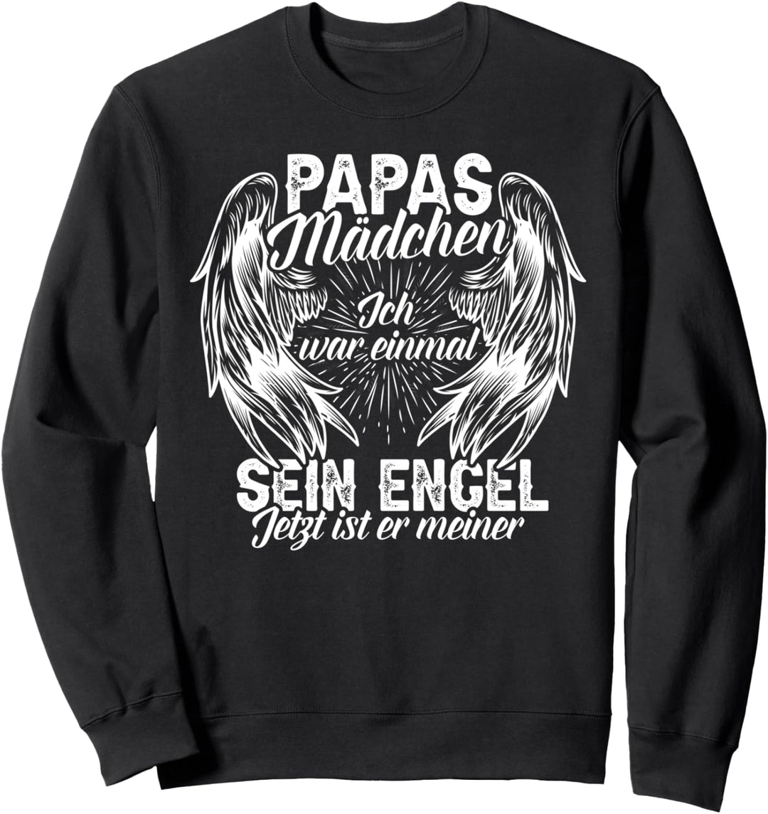 Papas Mädchen Engel Partnerlook Tochter Papa Vatertag Sweatshirt