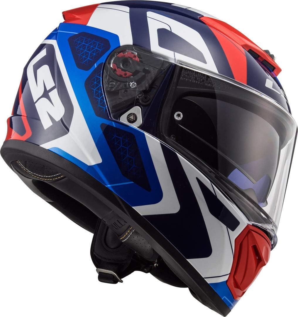 LS2 Herren NC Motorrad Helm, Blau/Weiss/Rot, S S Blau/Weiss/Rot, S Blau/Weiss/Rot
