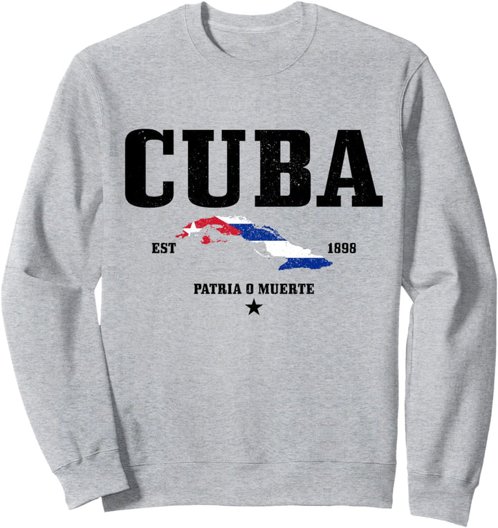 Kuba Est. 1898 Kubanische Flagge Pride Vintage Cuba Sweatshirt