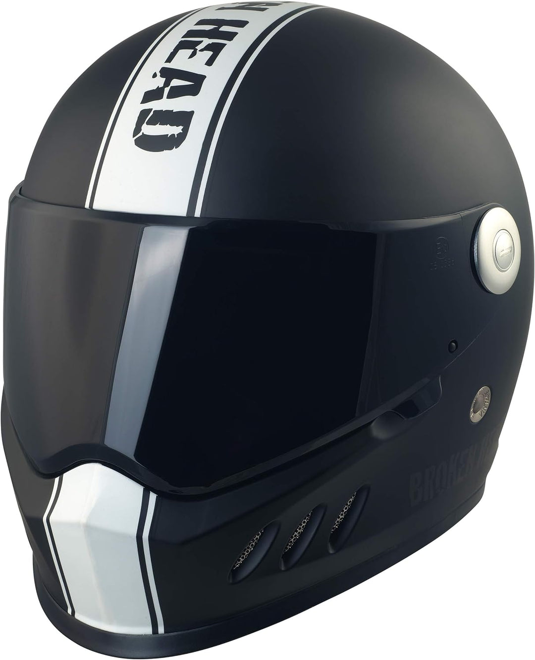 Broken Head Hated and Proud - Motorrad-Helm incl. schwarzem Visier - der Helm für Dein Naked-Bike, D