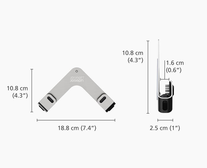 Joseph Joseph Space Set aus 2 Topf- und Pfannendeckelhaltern Selbstklebende Wandhalterung, geeignet
