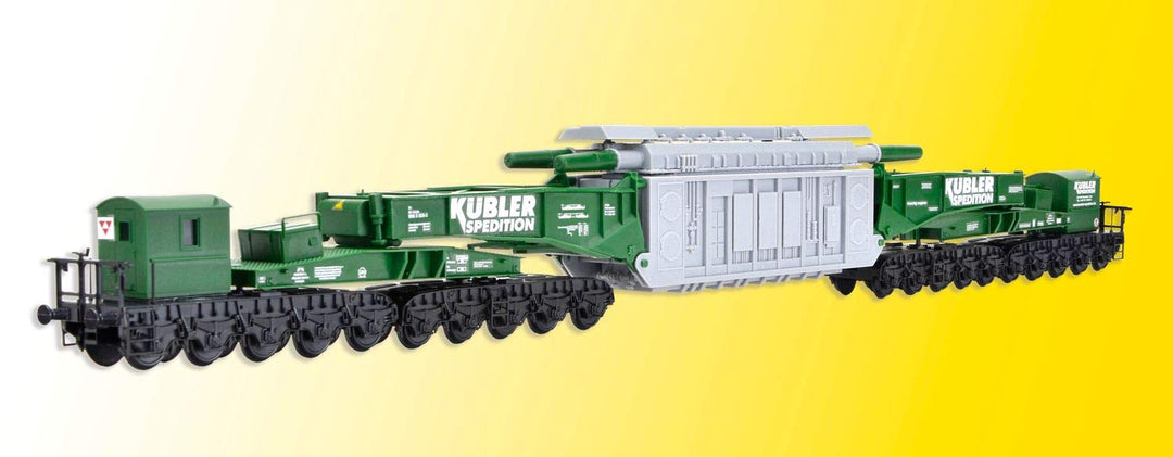 Kibri 16500" H0 Schienentiefladewagen Man Uaai 687.9 mit Transformator Spedition KÜBLER Fahrzeug