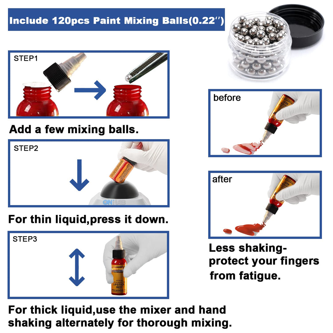 ONiLAB Mini Vortex Mixer mit Touch Funktion, Labor Mischen, Nagellack, Wimpernklebstoffe und Acrylfa