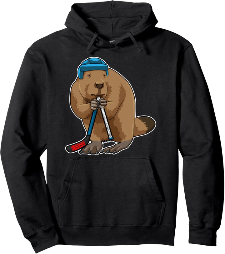 Biber Eishockey Eishockeyschläger Sport Pullover Hoodie