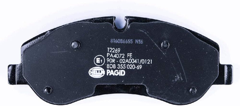 HELLA PAGID 8DB 355 020-691 Bremsbelagsatz - T2269 - Dicke/Stärke: 17mm - Bremssystem: TRW - inkl. V