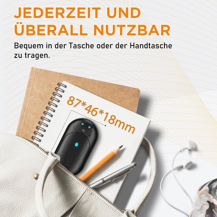 Lepwings Handwärmer Elektrisch, 2er 3000mAh Taschenwärmer Wiederverwendbar mit 3 Modi, 20 Stunden La