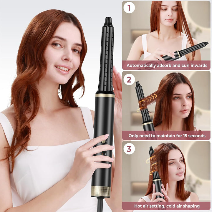 Atopskins Air styler 8 in 1 Hairstyler, 1500W Haarstyler Geräte mit 110000 RPM Motor Haartrockner, R