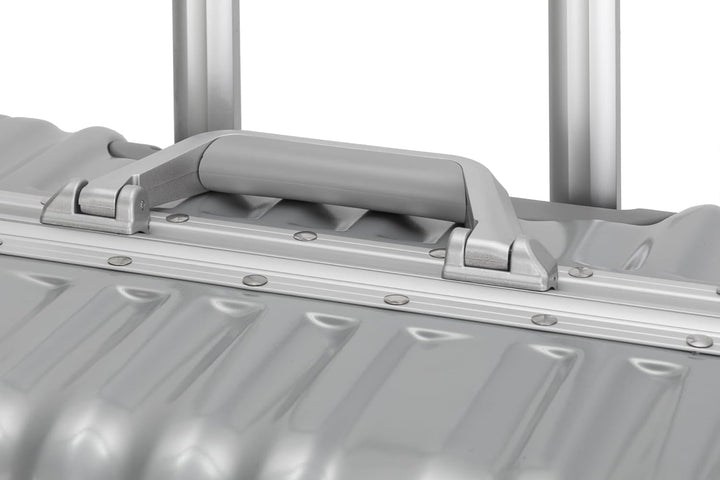 Travelhouse London Koffer Silber S-55cm, L-55cm · 2er-Set · Alu-Rahmen · Polykarbonat Hartschale · H