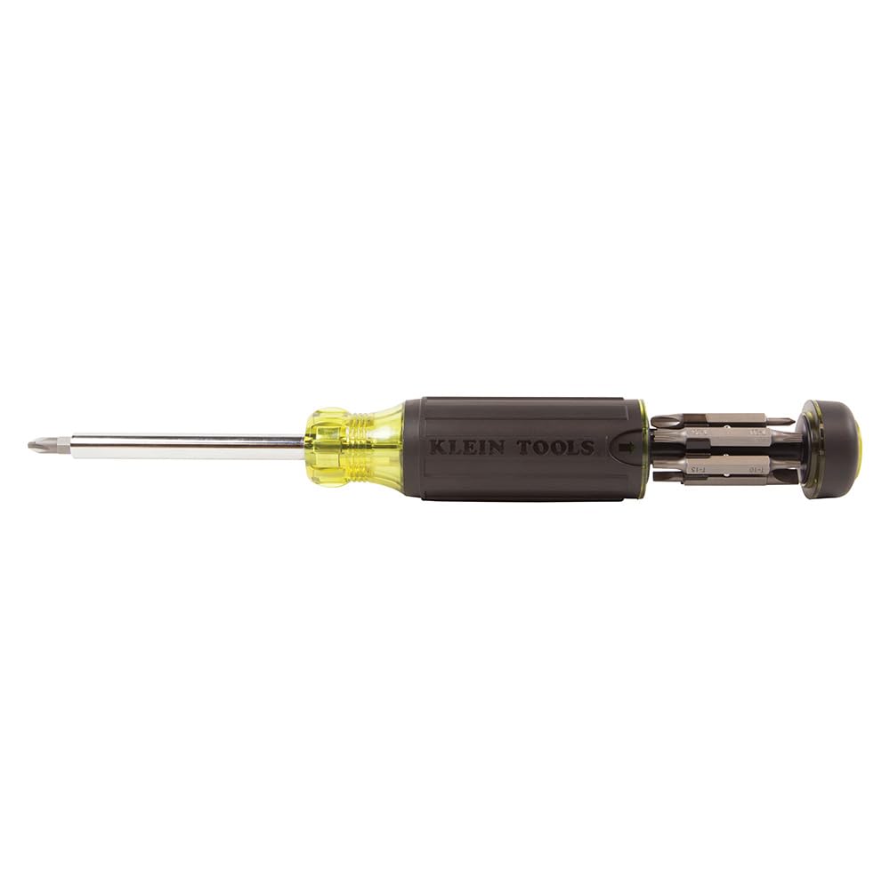 KLEIN TOOLS 32290 15-in-1 Multi-Bit-Schraubendreher, Schwarz Standard, Standard