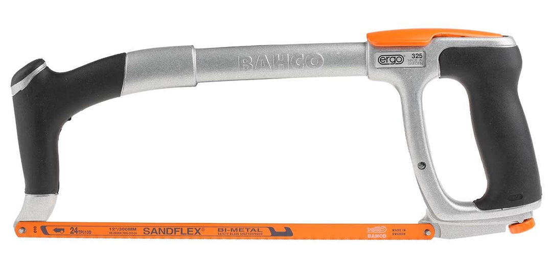 BAHCO 325 IR325-3906 Ergo Profi-Metallsägebogen mit Bimetallblatt 24 Zähne, 300mm 1 Mehrfarbig, 1 Me