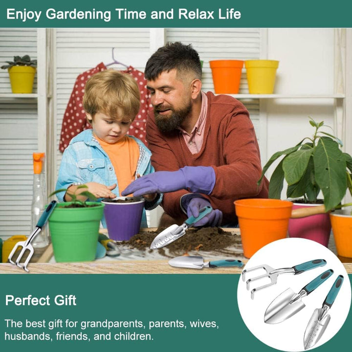 7 Stück Gartenwerkzeug-Set,Gartengeräte,Garten Zubehör,Garten Hand Werkzeuge,Gartenzubehör mit Pflan